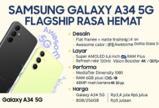 Samsung Galaxy A34 5G, Ponsel Flagship Hemat Usung Tagline 'Awesome' Tampilan Stylish nan Modern