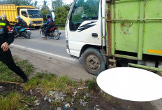 Truk vs Motor di Lintas Desa Karang Raja Muara Enim, Penumpang Roda 2 Tak Selamat