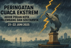 Peringatan Dini Cuaca Ekstrem Mengintai Akhir Pekan, Waspadai Hujan di Sejumlah Wilayah Kota Palembang
