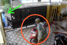 Hunting Saat Hujan, Motor Digembok Dalam Pagar Digasak 2 Pelaku Curanmor 