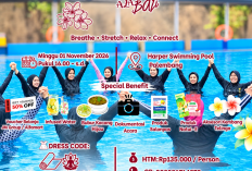 Siap-siap! SUMEKS.CO Hadirkan Yoga Aquatic Burgundy, Olahraga Seru di Kolam Renang