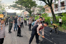 Ditambal, Jalan Berlubang di Jalur Lintas Sumatera, Pemudik Kini Merasa  Aman