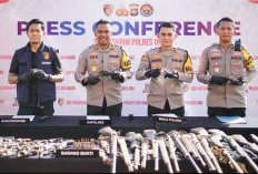 77 Senjata Api Diserahkan Warga di Ops Senpi Musi 2026, Tiga Tersangka Diamankan