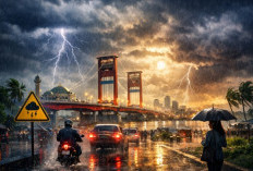 BMKG Ingatkan Potensi Hujan Ringan hingga Lebat di Palembang Hari Ini, Warga Diminta Waspada Cuaca Ekstrem