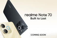 Spesifikasi Realme Note 70, Dibekali Baterai 6.300mAh dan Charger USB Type-C15 Watt