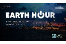 Bandara Internasional Sultan Mahmud Badaruddin II Dukung Gerakan Earth Hour 2026