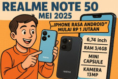 Realme Note 50, Ponsel Flagship Low Budget Bergaya Premium Tampang Mirip iPhone