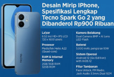Desain Mirip iPhone, Spill Spesifikasi Lengkap Tecno Spark Go 2 yang Dibanderol Rp900 Ribuan