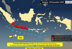 Benarkah Bibit Siklon Tropis 98S di Samudra Hindia Berdampak ke Sumatera Selatan? Ini Penjelasannya