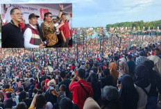 Spektakuler, Festival Panjat Pinang 80 Pohon Sumatera Ekspres Jadi Lautan Pesta Rakyat