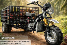 Motor Kebun 5 Roda, VIAR R5K Bawa Sawit Tetap Adem Punya Sistem Pendinginan Water Cooler
