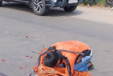 Ambil Jalur Berlawanan di Jalintim Palembang-Betung, Penumpang Honda Revo Tewas Usai Tabrak Truk