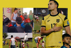 Emil Audero Terpantau Main Sepakbola Bareng Anak Yatim Pakai Bola Plastik di Lombok Tengah 