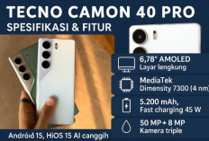 Tecno Camon 40 Pro, Ponsel Mid-Range dengan Layar Premium dan Fitur AI Canggih