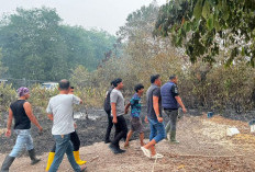 Kedapatan Sedang Bakar Lahan Kebun di Ulak Segelung, Pria 20 Tahun Diamankan Polres Ogan Ilir
