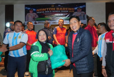 Ratusan Ojol Sumsel Sumringah! Nobar Final Piala Dunia Bareng Polda, Pulang Bawa Sembako dan Doorprize