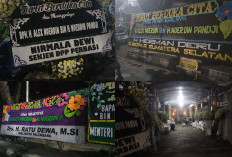 Karangan Bunga Terus Berdatangan, Pelayat Padati Rumah Duka Mantan Gubernur H Alex Noerdin di Jalan Merdeka 