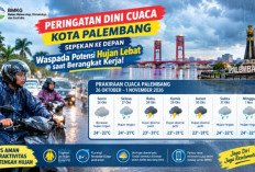 Warga Palembang Wajib Siaga! BMKG Prediksi Potensi Hujan Sepekan ke Depan, Cek Jadwalnya