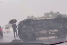 Kecelakaan Tunggal Toyota Fortuner di Tol Palindra, 2 Penumpang Hanya Alami Luka Ringan