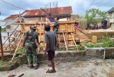 Pembangunan Jembatan Gantung Sungai Dabuk OKI di Tengah Tantangan Alam Terus Dikebut Kodim OKI 