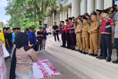 Wabup Ogan Ilir Terima Peserta Aksi Unjuk Rasa Evaluasi Kinerja Panca-Ardani di 100 Hari Kerja Pimpin OI