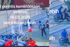 Viral, Video Detik-detik Aksi Curanmor di Palembang Gagal Akibat Lemparan Botol Air Mineral