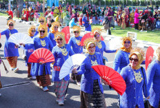 Semarakkan Hari Kebaya Nasional 2025, DWP Kota Palembang Kirim Utusan Ikut Parade 