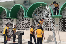 Bakti Religi Polsek Tanjung Batu di Masjid Walimah, Sambut HUT Bhayangkara ke-79 di Kabupaten Ogan Ilir