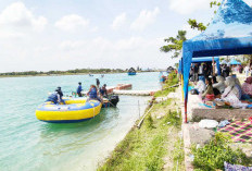 Wisata Danau Biru Ramai Pengunjung di Hari ke-4 Lebaran, Polres Ogan Ilir Perketat Pengamanan