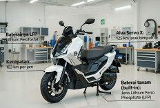Istimewa, Alva Cervo X Sudah Baterai Tanam, Pakai Ban Khusus Pirelli Angel Scooter 