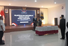 Sinergi Antarunit Kerja, Kanwil Kemenkum Babel Hadiri Pelantikan Pejabat Manajerial Imigrasi