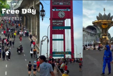 Polrestabes Palembang Kawal Uji Coba Car Free Day Tahap II di Sudirman-Jakabaring