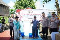 Sumur Bor di Kayuagung Diresmikan Kapolres OKI, Bisa Airi Kebun Jagung Warga