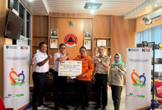 KAI Divre III Palembang Salurkan CSR Mobil Ambulance ke BPBD Muara Enim 