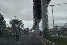 Waspada! Wilayah Sumsel Diguyur Hujan Beruntun, Petir Intai Pekan Ini, Cuaca Sumsel 9 Hari ke Depan