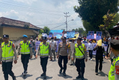 Ratusan Personel Gabungan Amankan Aksi Damai Warga Pematang Panggang OKI di PN Kayuagung
