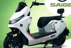 Saige SG Max Motor Listrik Kencang Jarak Tempuh 200 Km, Hemat Pengisian Daya Penuh Hanya Rp8 Ribu 
