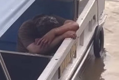 Viral, Maling Kabel Jembatan Musi VI Palembang Dikepung Warga Terjun ke Sungai Musi