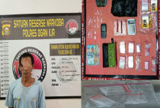 Sat Res Narkoba Polres Ogan Ilir Tangkap Pengedar Narkotika, 9 Paket Sabu Siap Edar dalam Dompet Jadi BB