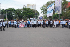 Ratusan Mahasiswa UIN Raden Fatah Turun ke DPRD Sumsel, Polda Pastikan Aksi Kondusif, Ini Butir Tuntutannya