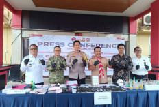 Polres OKI Ungkap Peredaran Sabu dan Etomidate Nilai Rp500 Juta, Sisir 25 Lokasi