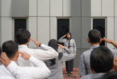 Kemenkum Sumsel Perkuat Disiplin Pegawai Lewat Apel Pagi Penuh Kekompakan