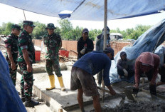 Pembangunan Jembatan Gantung di Kuala Dua Belas OKI Hadapi Kendala, Danrem 044/Gapo Tinjau Lokasi
