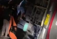 Bus Rombongan Calon Jemaah Umrah Asal Jambi Kecelakaan Tunggal di Muba, 4 Orang Dikabarkan Meninggal