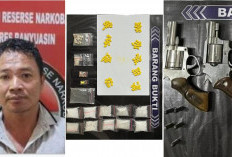 Polisi Amankan Pengedar Narkoba Bersenpira di Rantau Bayur Banyuasin