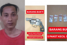  Tangkap Pemilik Senpi Rakitan di Air Kumbang Banyuasin, Jatanras Temukan 5 Paket Sabu-Sabu 