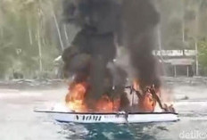 Boat Terbakar, 4 WNA Langsung Melompat ke Laut