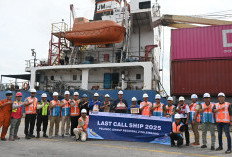 Apresiasi Pelanggan Di Akhir Tahun, Pelindo Group Reg 2 Palembang Gelar Last Call Ship Tahun 2025