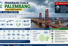 BMKG Peringatkan Hujan dan Petir Guyur Palembang Hari Ini, Warga Diminta Waspada Cuaca Ekstrem