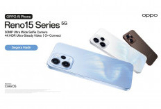 OPPO Reno 15c Andalkan Triple Camare 50MP,  Baterai 6.500 mAh dan Harga Lebih Terjangkau